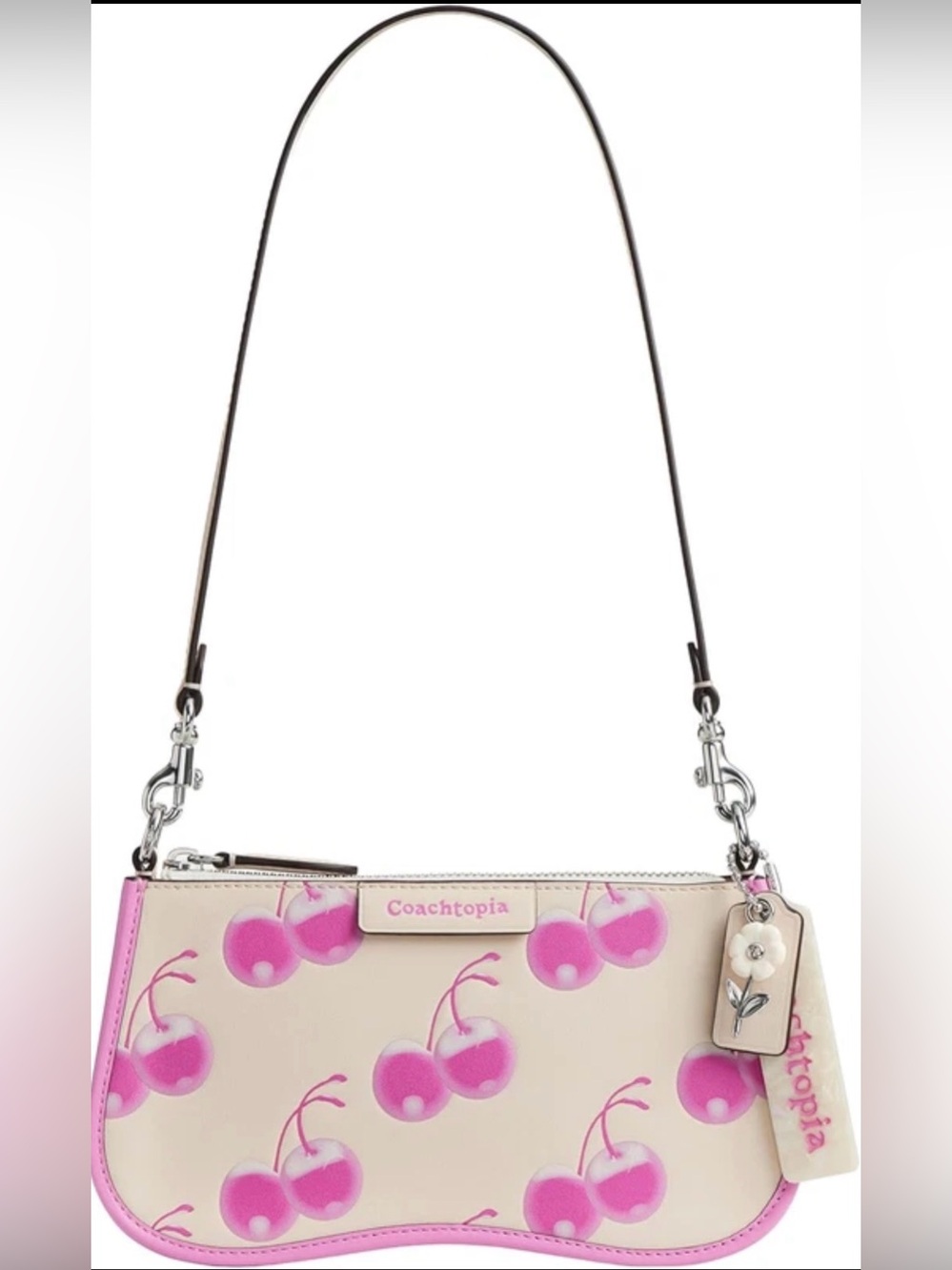 Coach Coachtopia Pink Cherry Print shoulder Bag